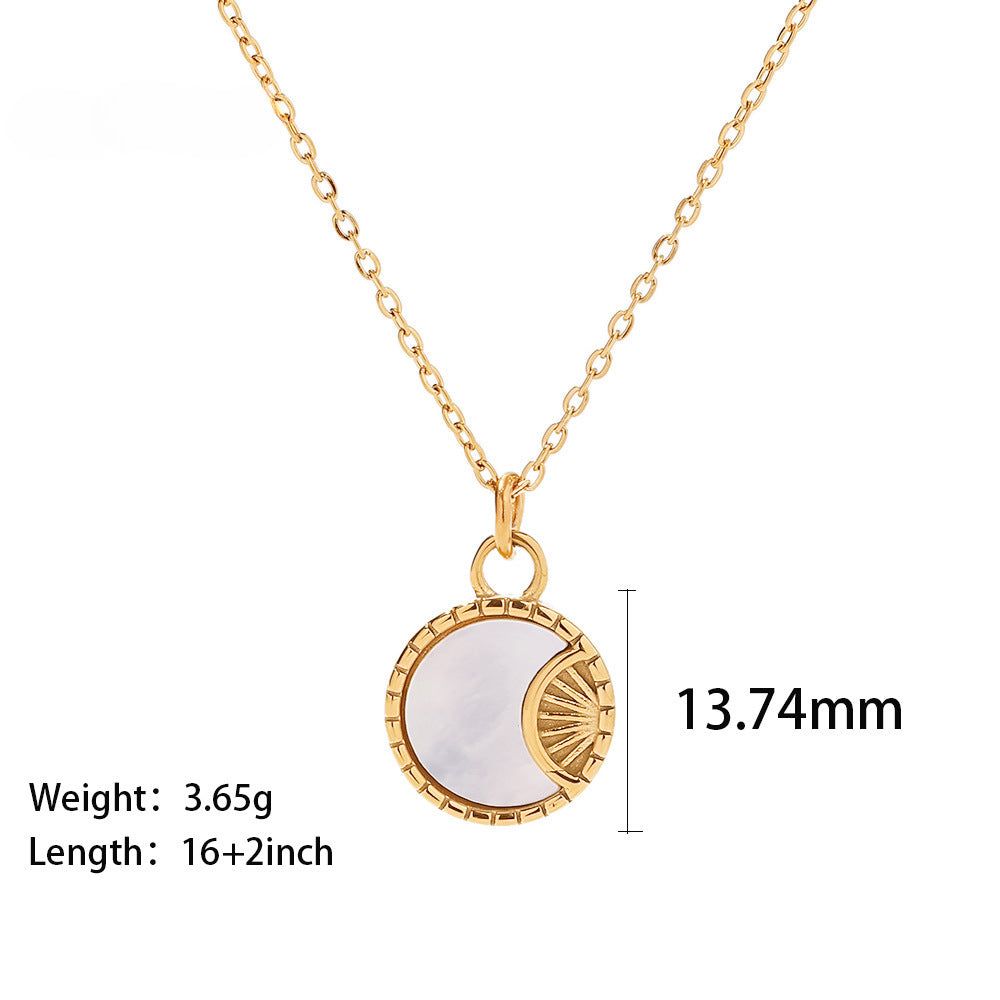 French Retro Stainless Steel Twist Chain High Sense Simple Daily Pendants
