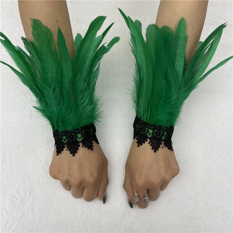 Feather Halloween Performance Ball Lace Wristband Bracelets