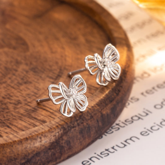 Hollow Line Design Delicate Everyday Joker Stud Earrings
