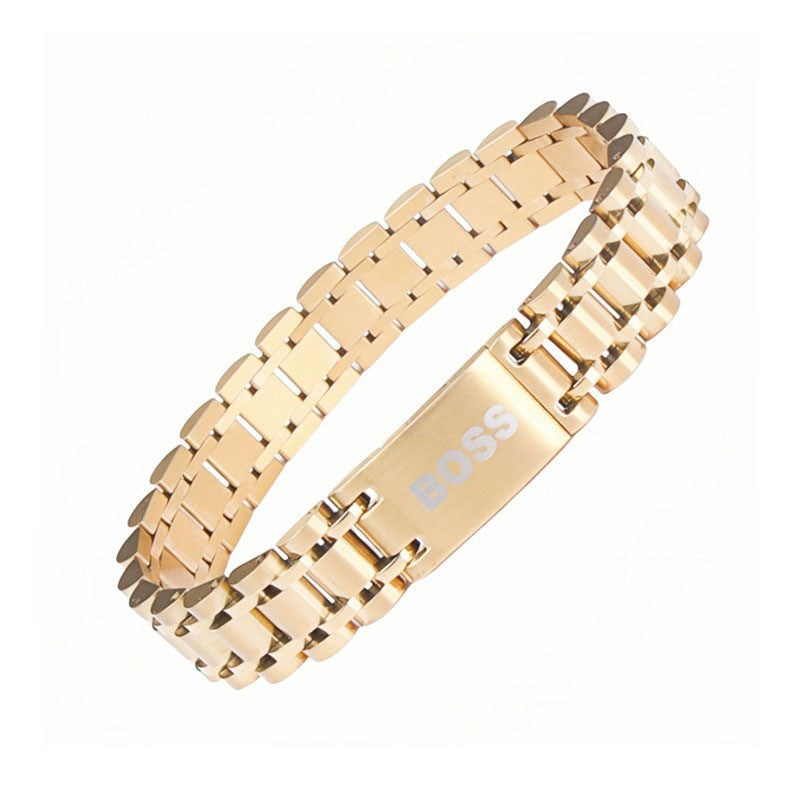 Men's Trend Strap Business Wear Stainless Steel Gifts For Bracelet