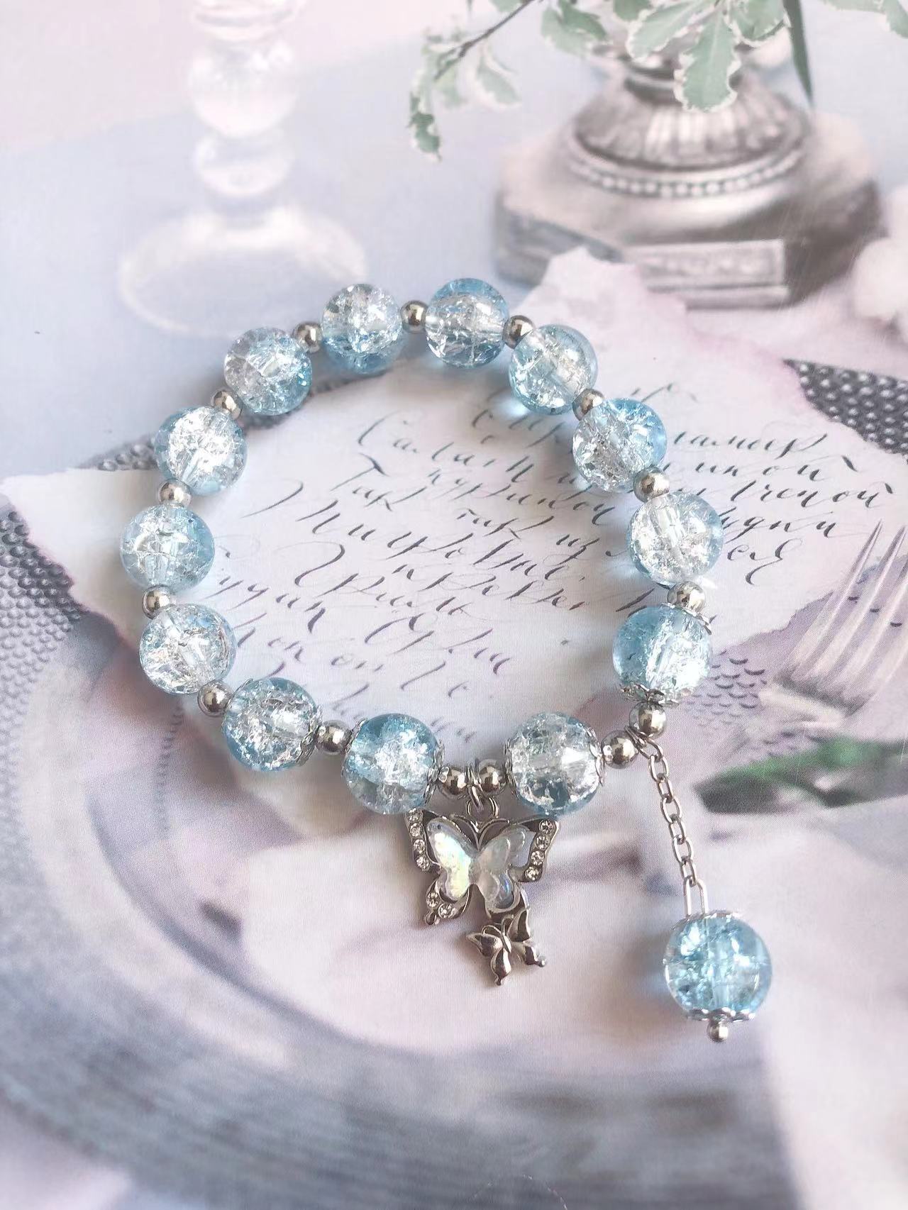Cherry Blossom Glaze Female Design High Sense Bracelet