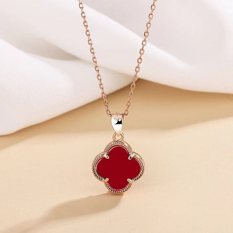 Women's Korean Style Four-leaf Clover Elegant Clavicle Necklaces