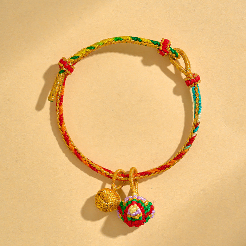 Children's Dragon Boat Festival Colorful Rope Hand-woven Small Bracelets