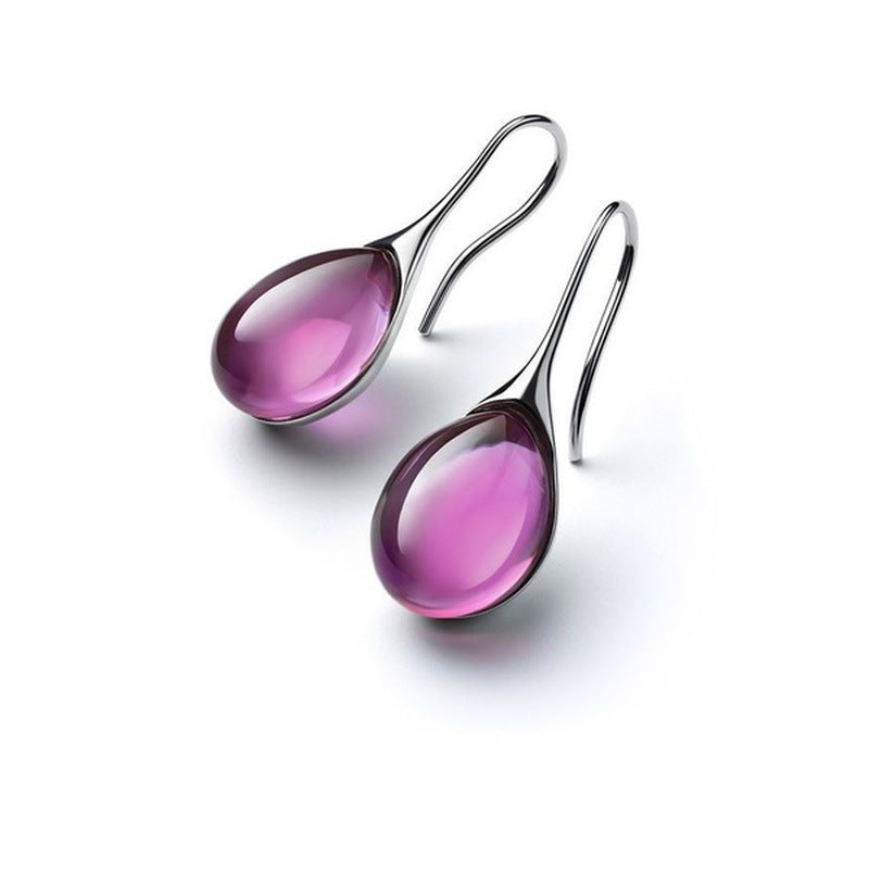 Drop-shaped Geometric Ear Hook Fashion Commuter Rings
