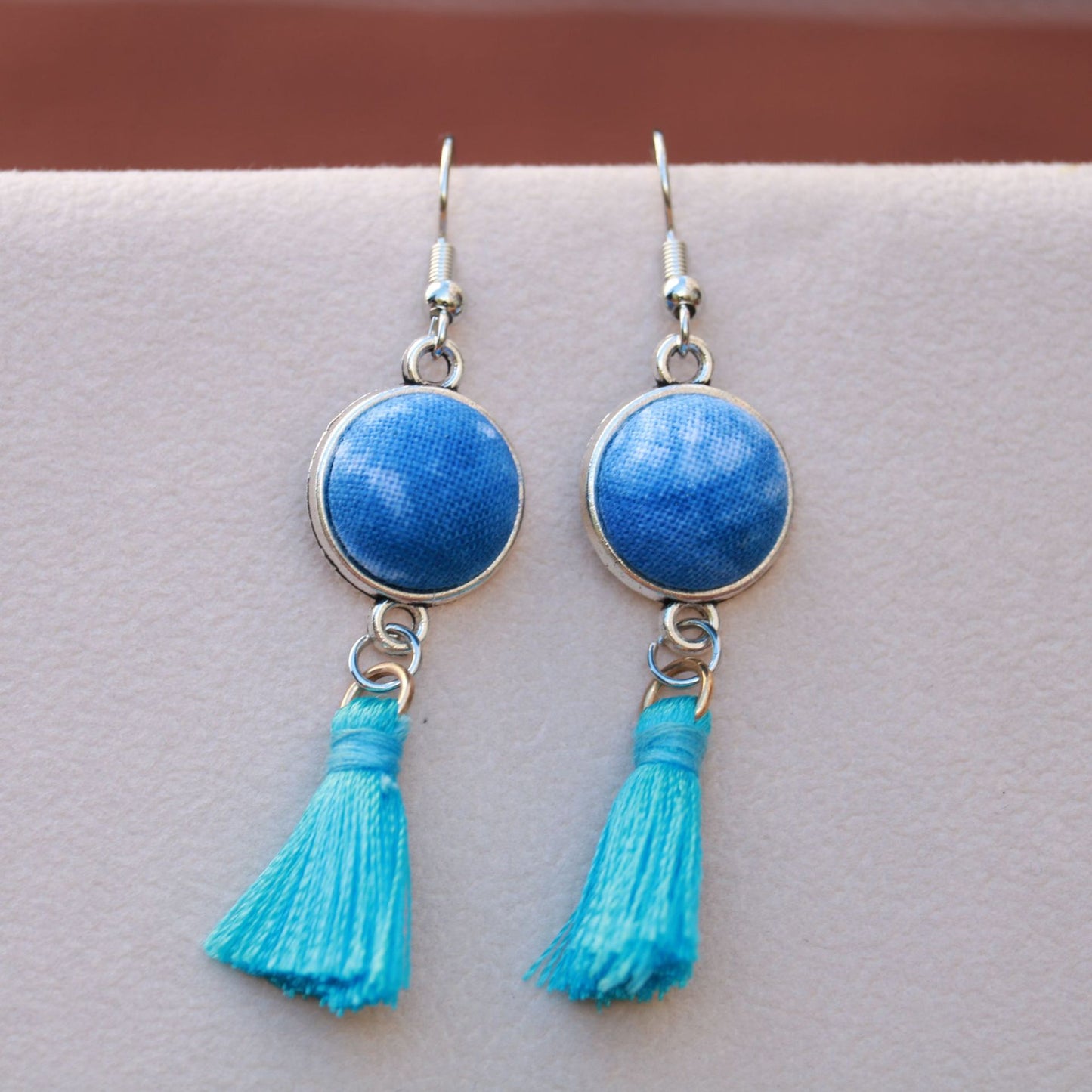Yunnan Dali Ethnic Style Handmade Fabric Earrings