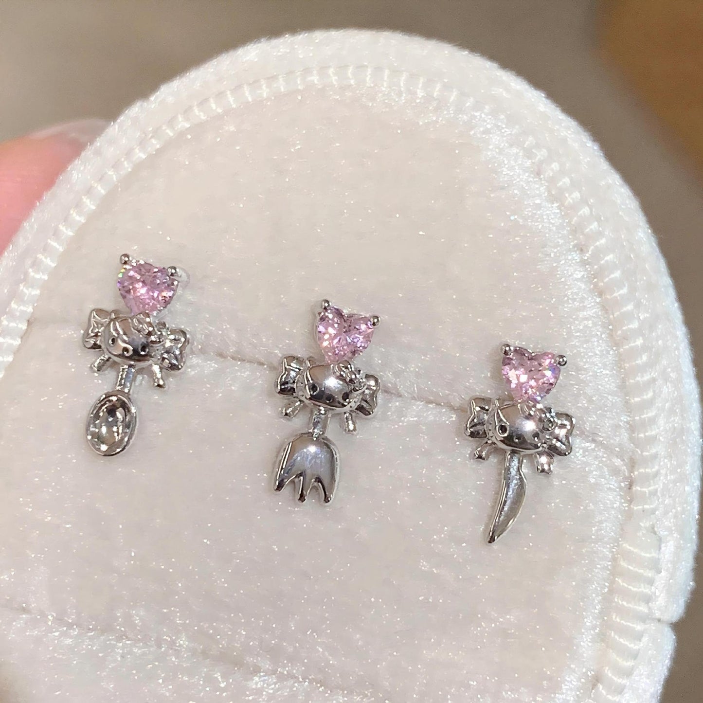 No Need To Take Off Niche Design Personality Flat Bottom Stud Earrings