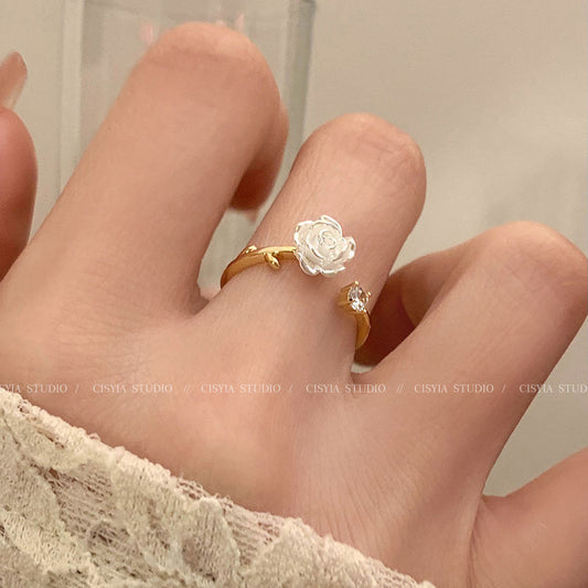 Accessories Flower Design High Sense Female Rings