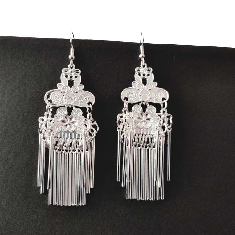 Style Imitation Sier Accessories Tourism Scenic Spot Earrings