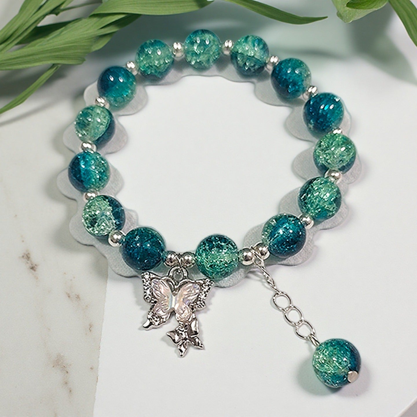 Fantasy Flower Glazed Female Gradient Contrast Bracelet