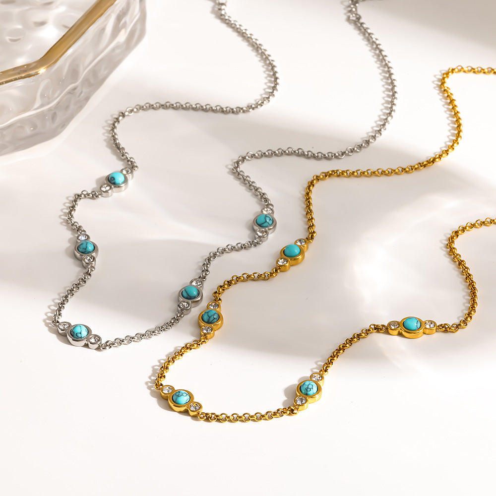 Women's Chain Stainless Steel Waterproof Light Luxury Minority Necklace
