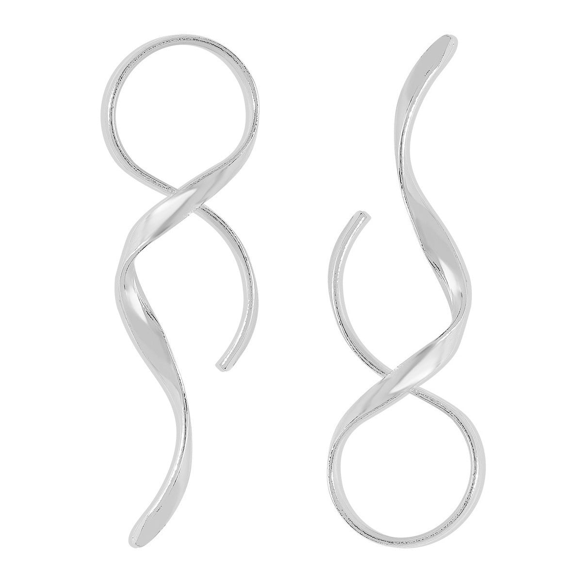 Women's Simple Geometric Surrounding Personality Asymmetric Exaggerated Rings