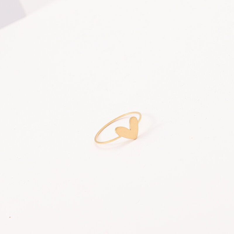 Fine Shaped Small Peach Heart Titanium Bracelet