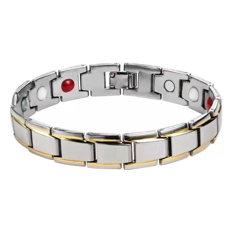 Men's Fashion Titanium Steel Couple Magnet Detachable Bracelets