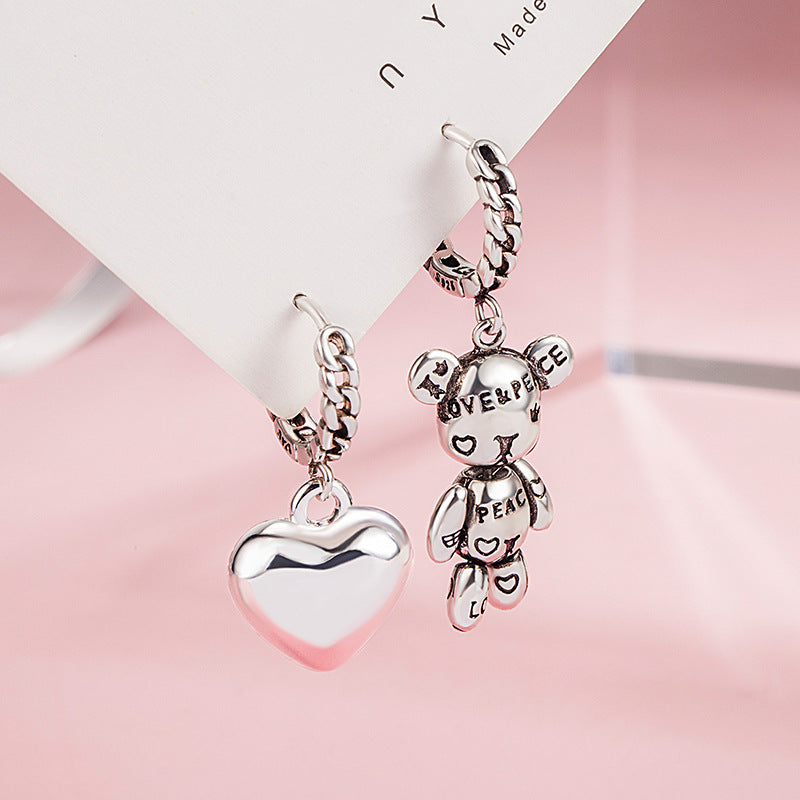 Women's Style Fashionable Asymmetric Unique Alphabet Letter Retro Rings