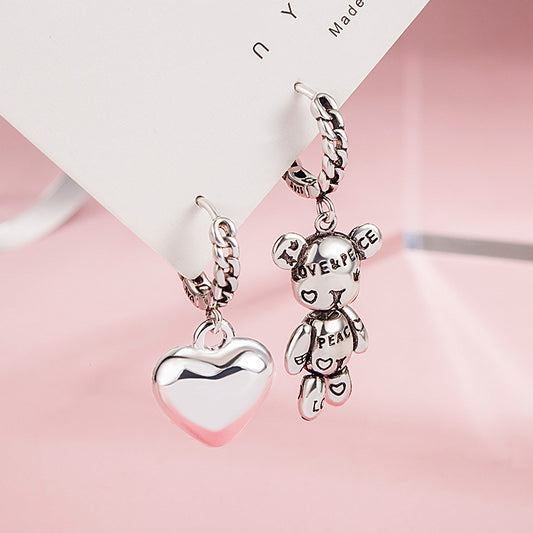 Women's Style Fashionable Asymmetric Unique Alphabet Letter Retro Rings