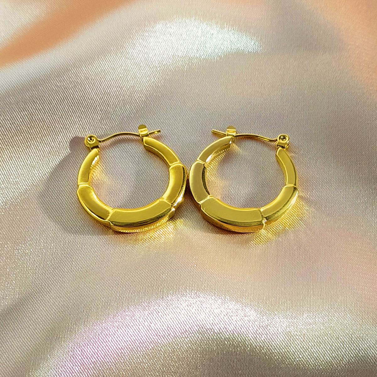 Stainless Steel Hydraulic Craft Ear Clip Earrings