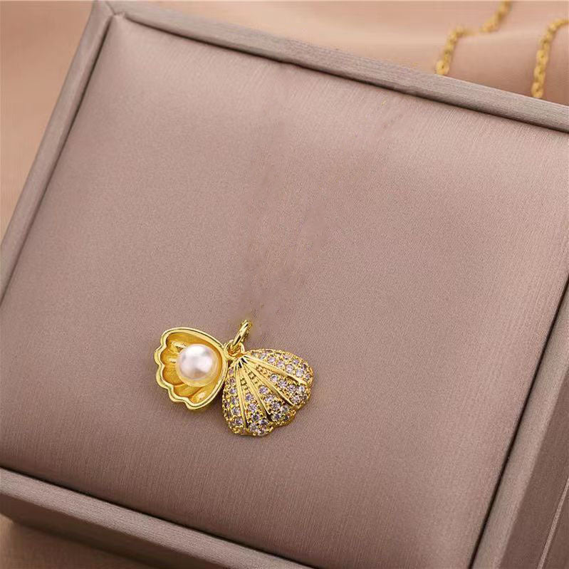 Women's Plant Beads Temperament Clavicle Chain Valentine's Day Necklaces