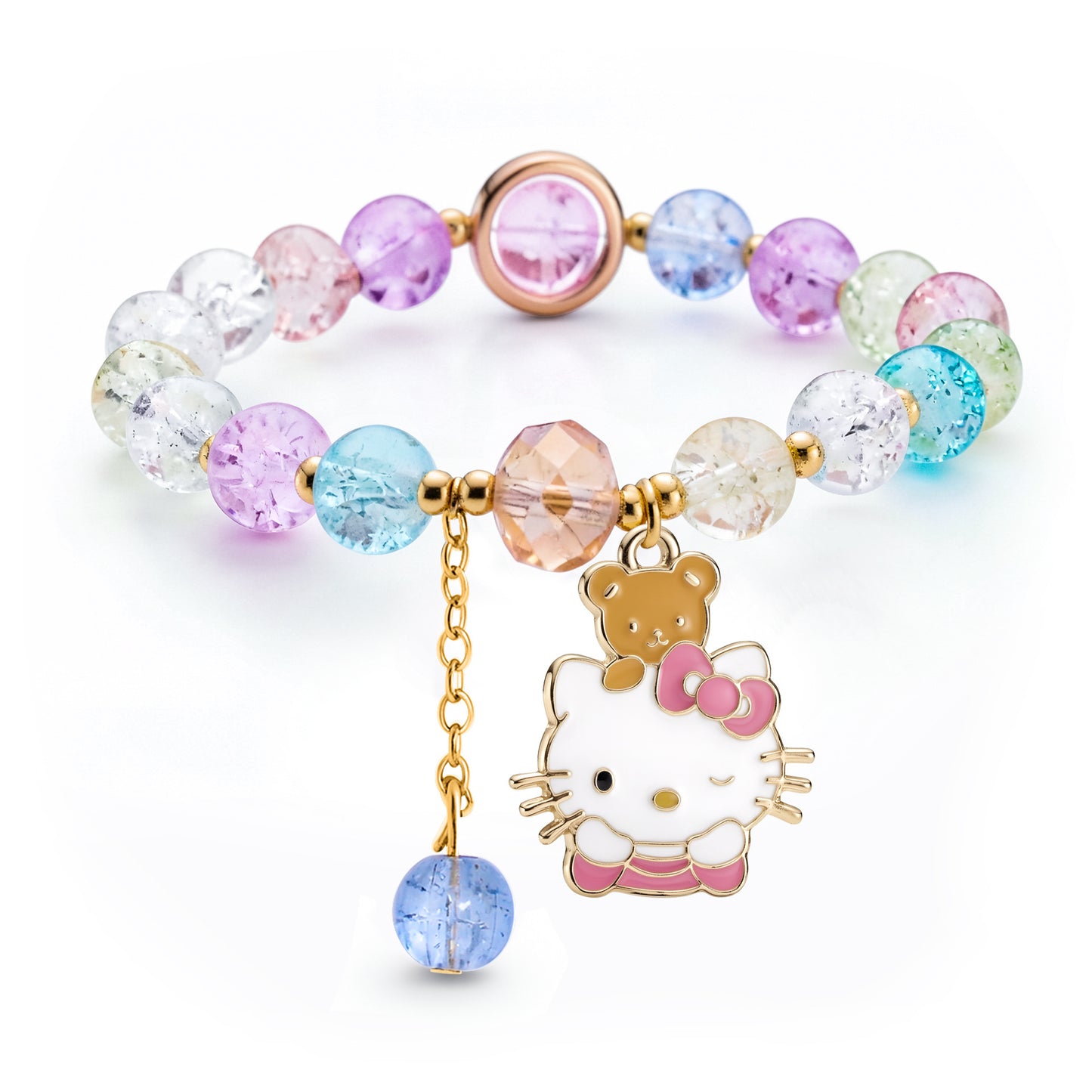 Children's Little Korean Style Sister Crystal String Bracelet