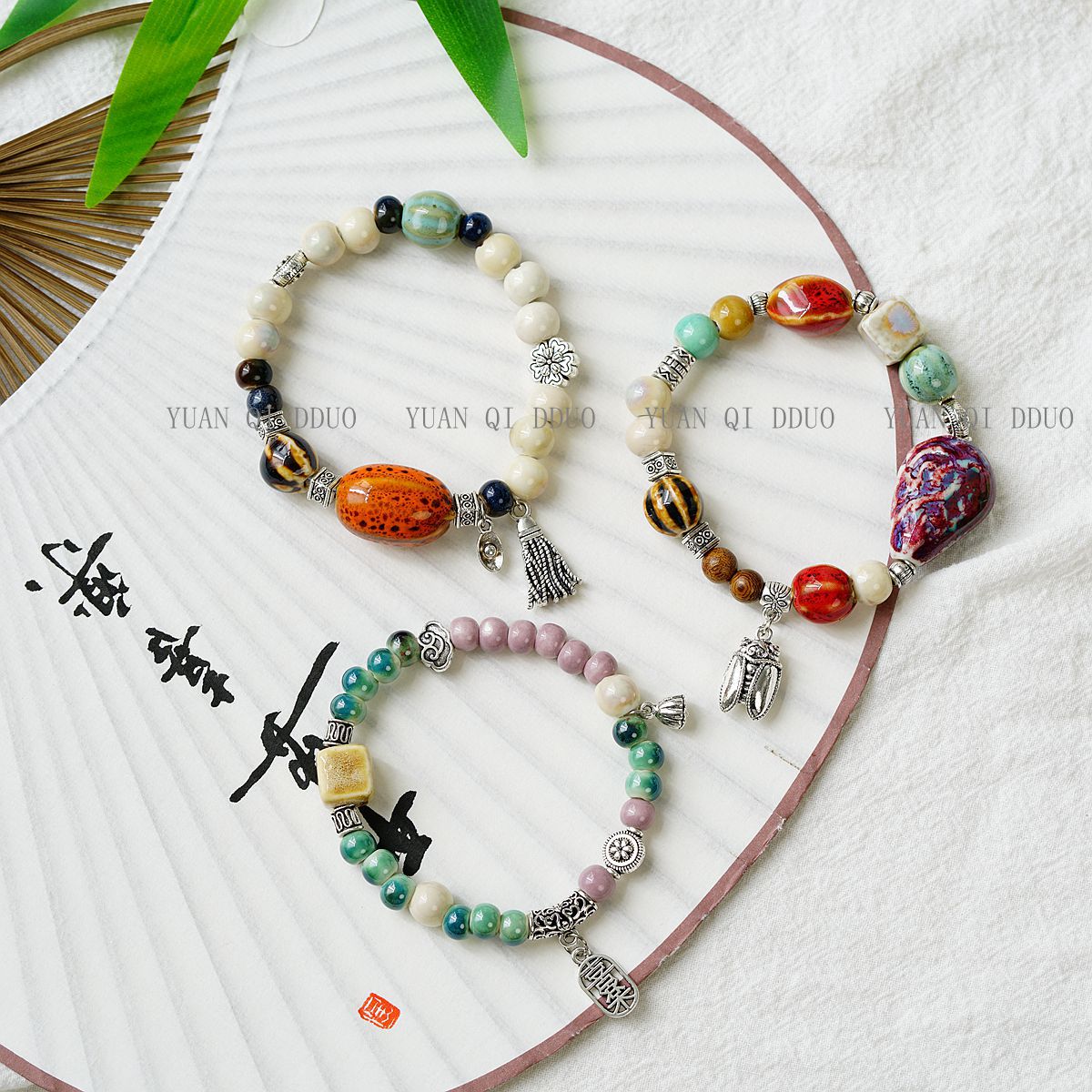 Artistic Color Ceramic Female Gift National Style Bracelets