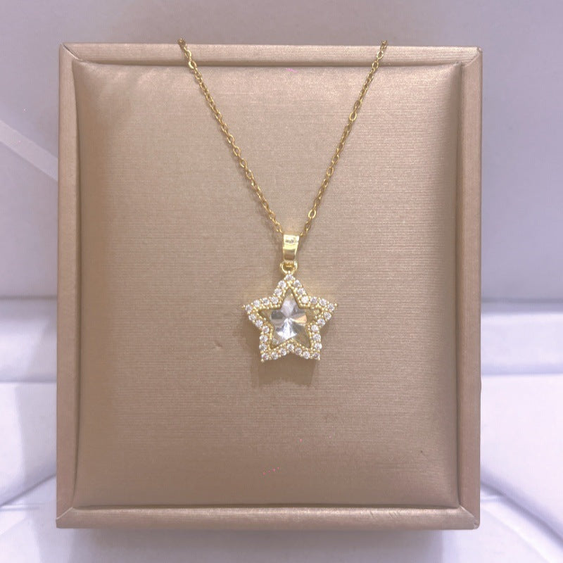 Women's Titanium Steel For Light Luxury Minority Design Necklace