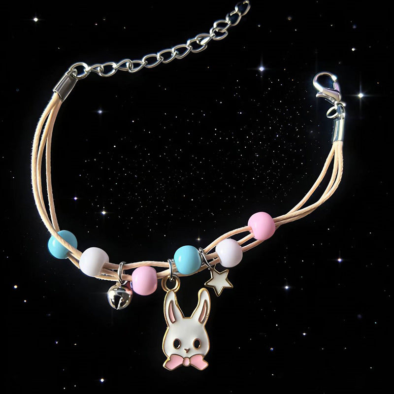 Women's Popular Cartoon Simple Ceramic Girlfriends Small Bracelet
