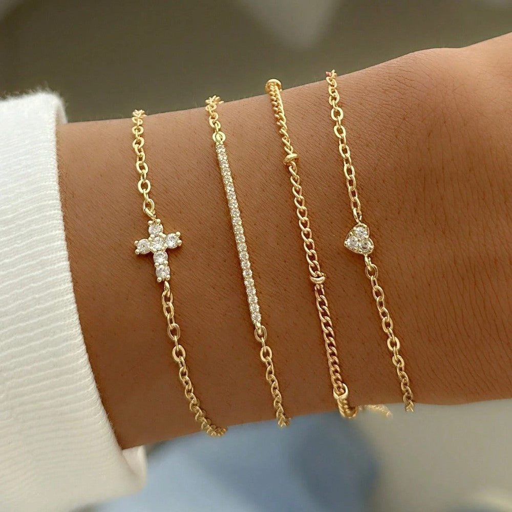 Charming Twist Glossy Irregular Punk Suit Bracelets