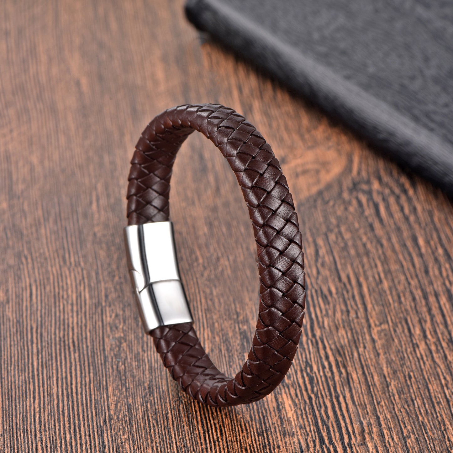 Women's & Men's Buckle Stainless Steel Woven Magnetic Snap Bracelets