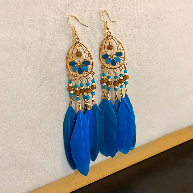 Women's Bohemian Style High-grade Ethnic Exaggerated Unique Earrings