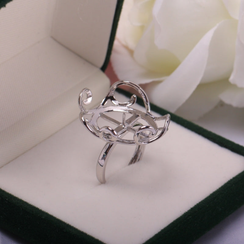 Flower-shaped Leaves Lace Bezel Setting Baroque Jewelry Accessories