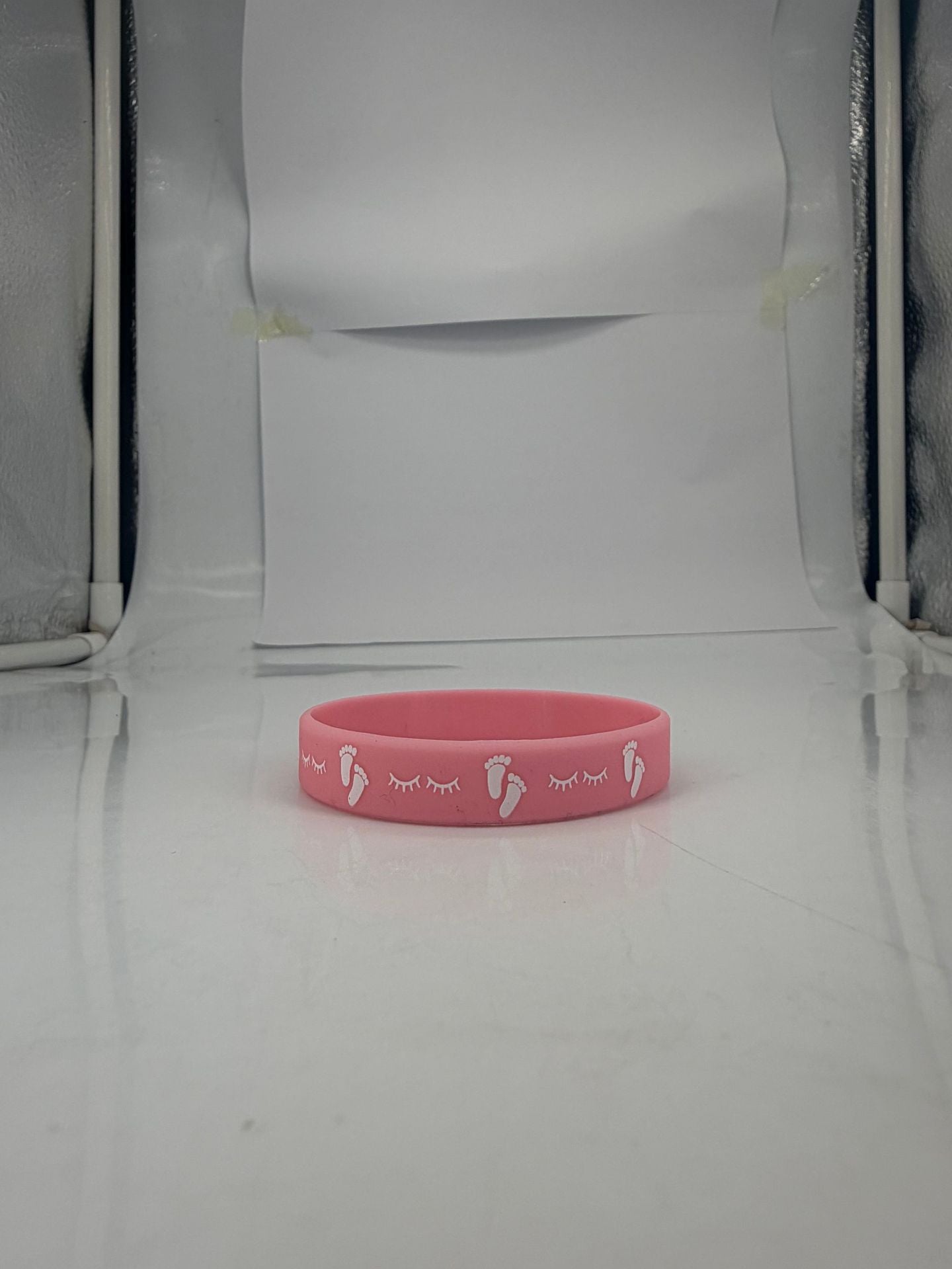 Reveal Party Silicone Welcome Blue Pink Boys Rubber Wrist Bracelet