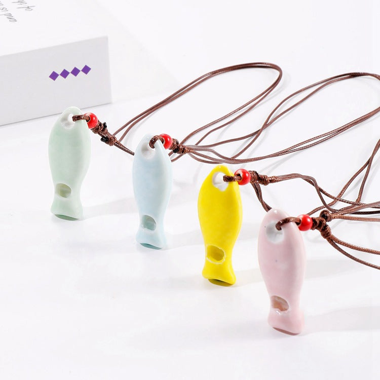 Fish Whistle Cute Cartoon Can Blow Pendants