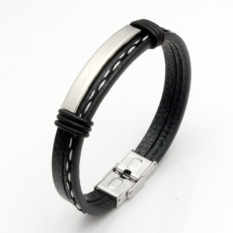 Writing Handmade Retro Woven Leather Popular Bracelets