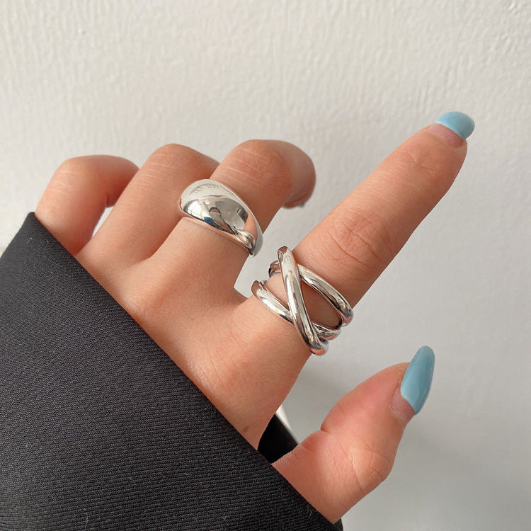 Women's Style Temperament Water Drop Retro Stylish Rings