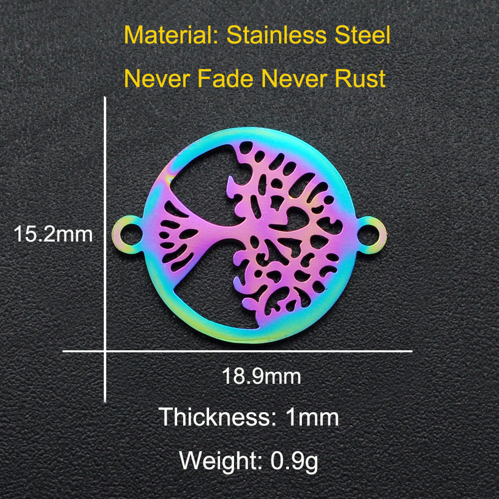 Tree Christmas Titanium Steel Lucky Ornament Necklaces