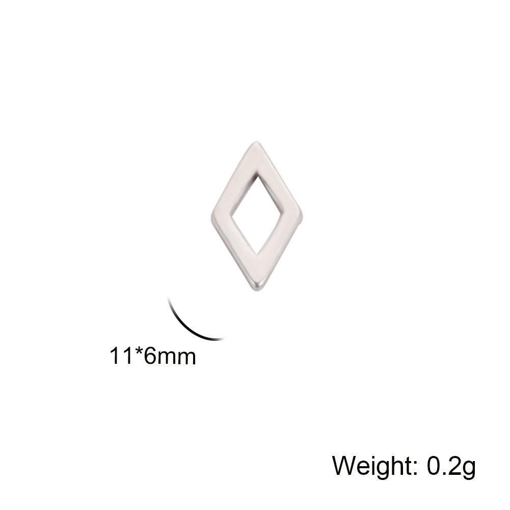 Accessories Making Geometric Charm Stainless Steel Triangle Pendants