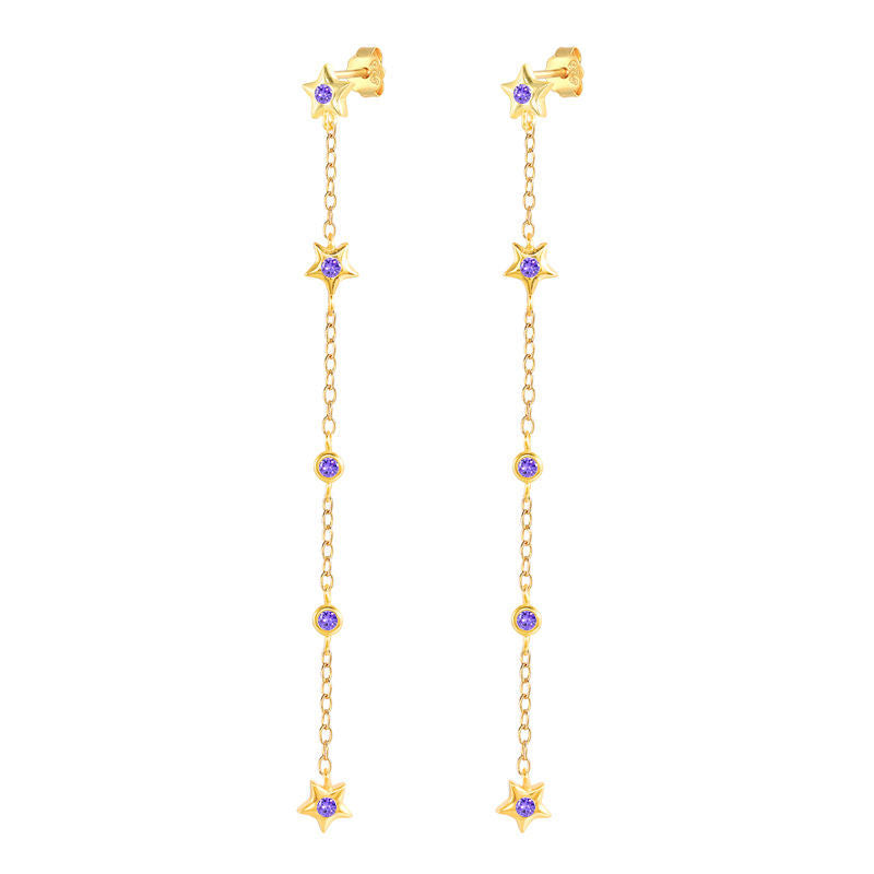 Cool Temperament Long Tassel Eardrop Chain Ear Line