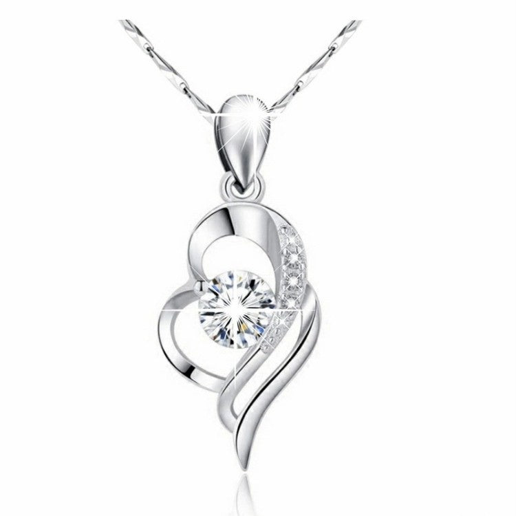 Imitation Moissanite Female Clavicle Chain Gift Necklaces