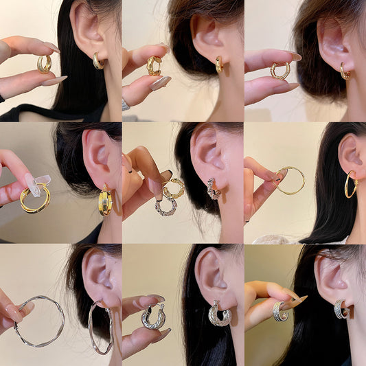 Female Fashion Exquisite Minority High Sense Geometric Earrings