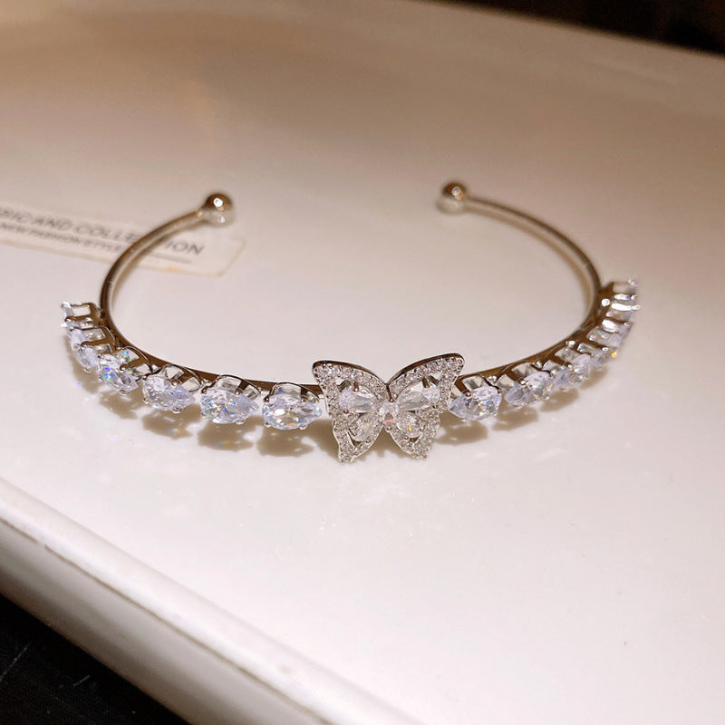 Women's Oval Leaf Small Fresh Gentle Temperament Light Luxury High Sense Bracelet