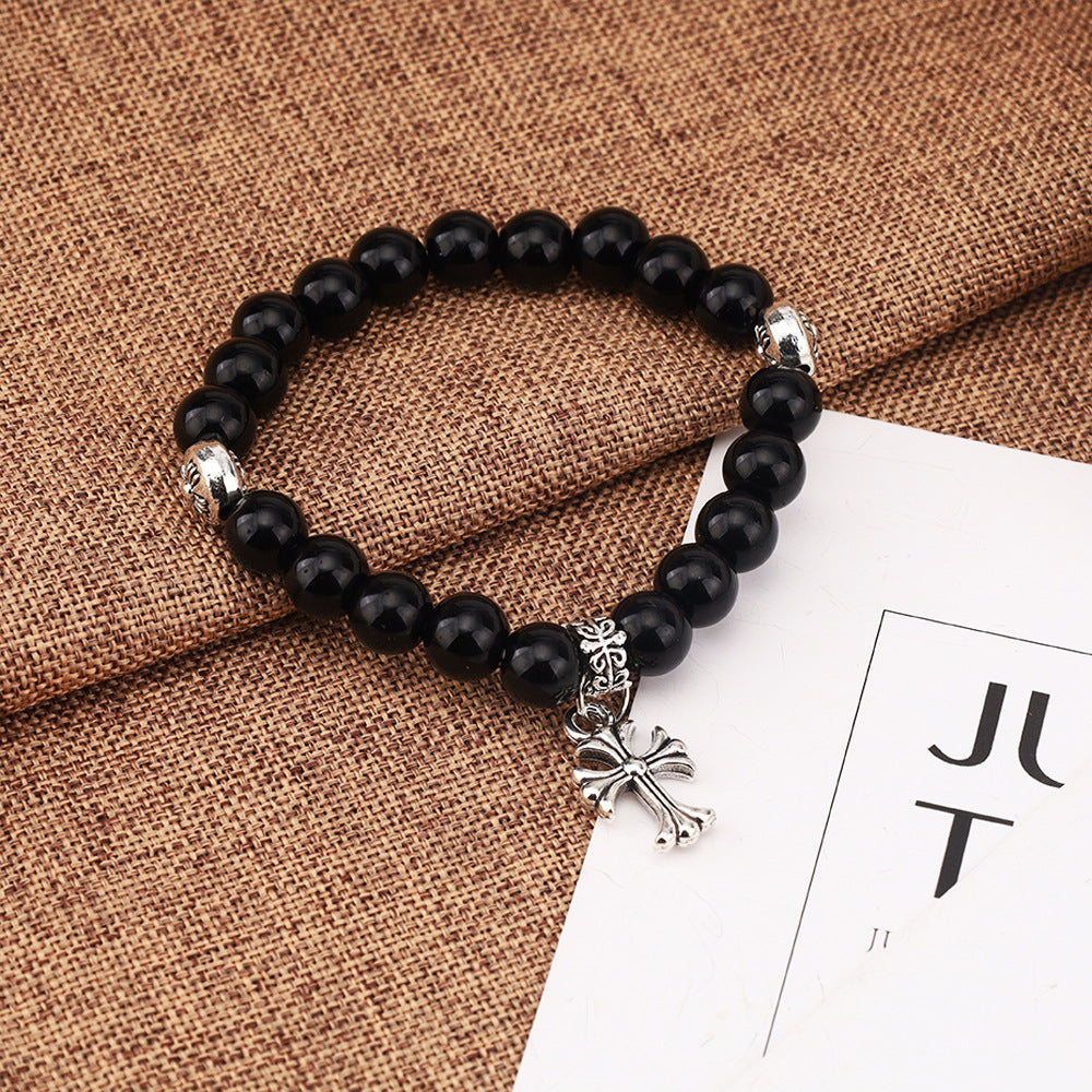 Opal Cross Beaded Simple Fashion Retro Girlfriends Bracelet