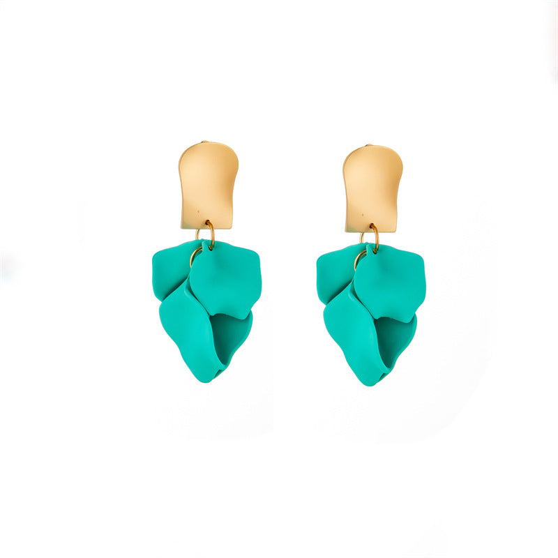 Women's Korean Style Fashionable Temperament Petal Leaf Rings