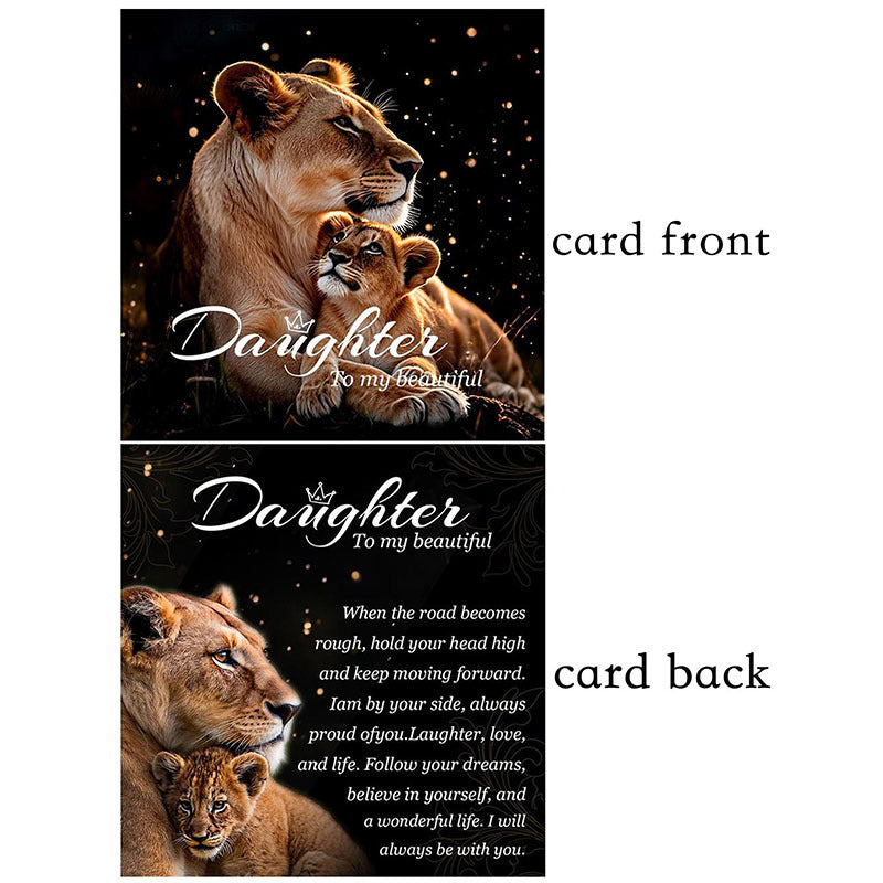 Opening Adjustable Lettering Hug You Card To Give Mom Mother's Rings