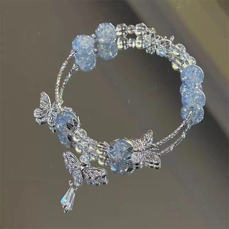 So There Was Little Bear Gradient Explosion Flower Bracelets