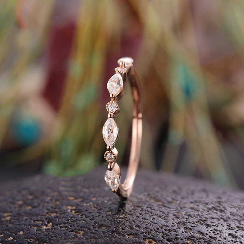 Women's Stackable For Design Trendy Cold Entry Lux Fashion Ring