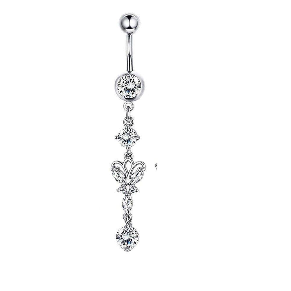 Mix Match Zircon Navel Suit Human Body Rings