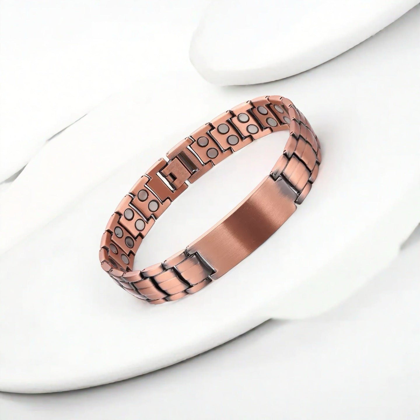 Red Copper Couple Magnet Detachable Magnetic Therapy Bracelets
