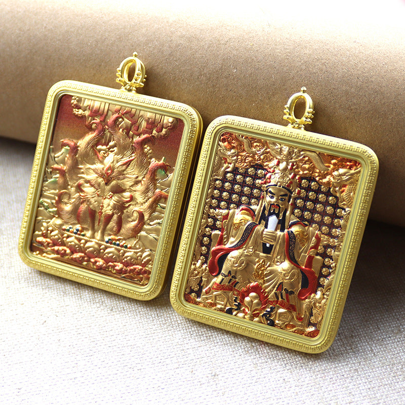 Fox Dragon Relief Tibetan Niche For Pendants