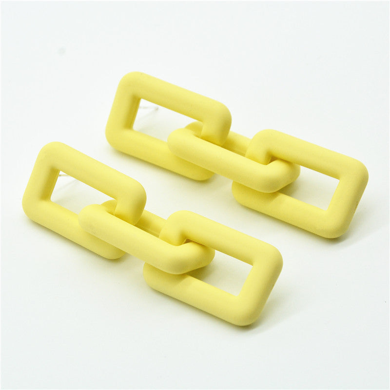 Women's Needle Color Chain For Simple Long Earrings