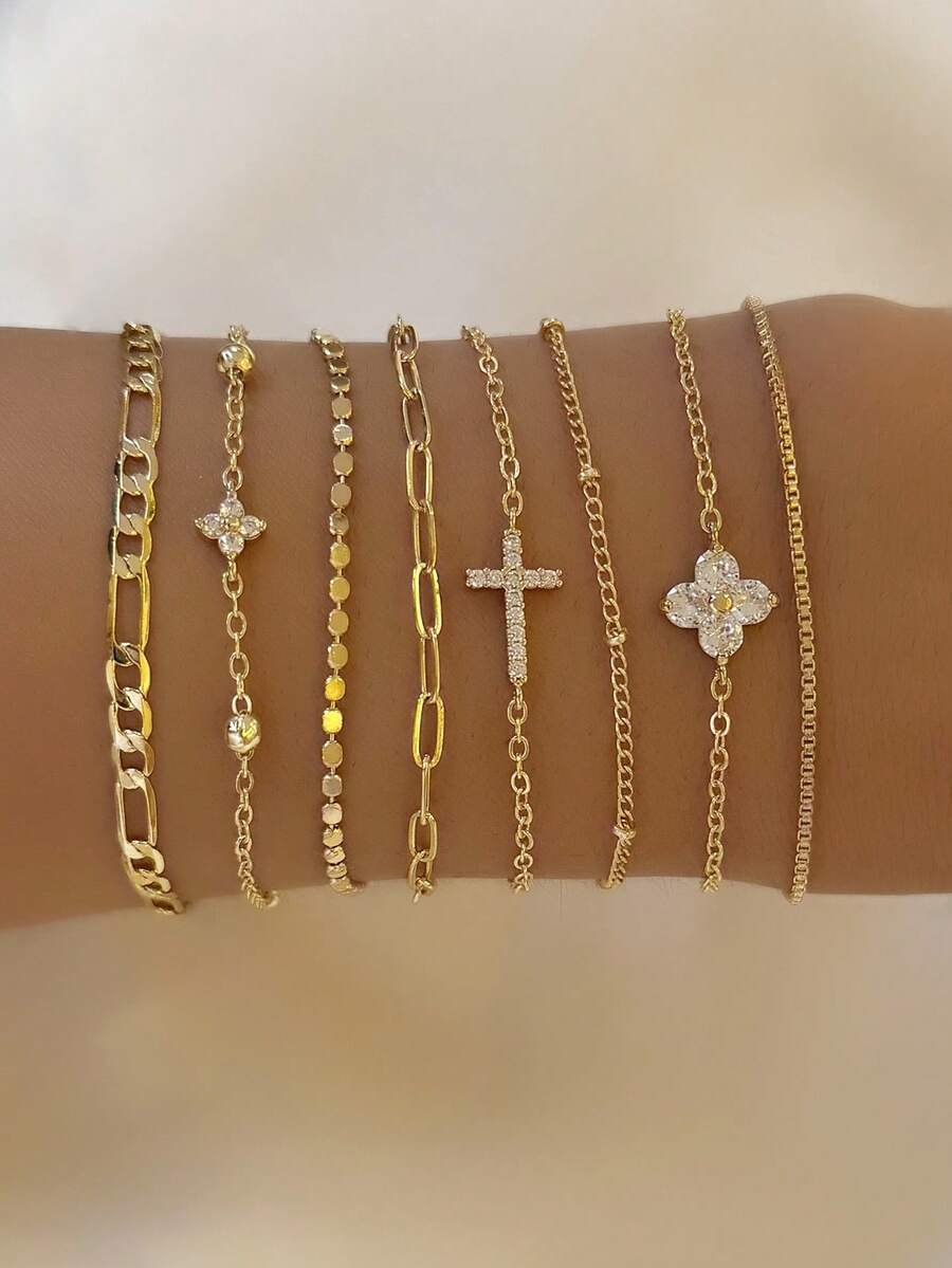 Fashion Twin Chain Simple Light Luxury Bracelet