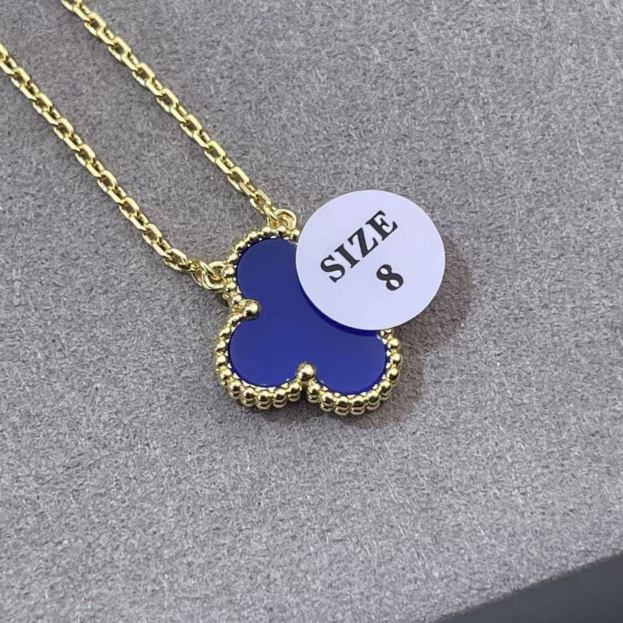 High Version V Gold Clover Thick Plated Clavicle Chain Necklaces